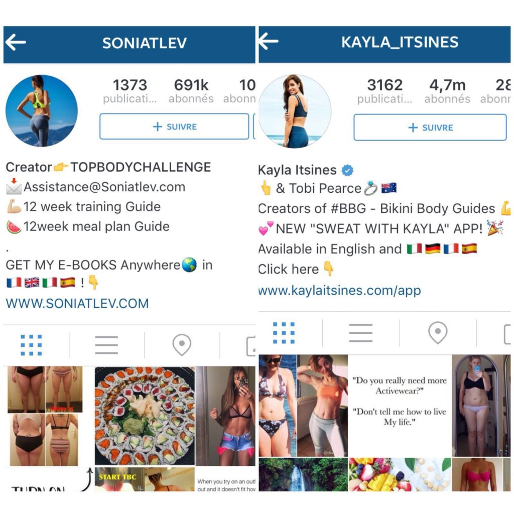 sonia-tlev-kayla-itsines-instagram-accounts